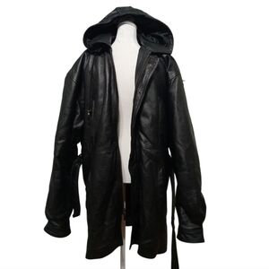 Genuine Leather Wilda Black Performance Jacket with Hood